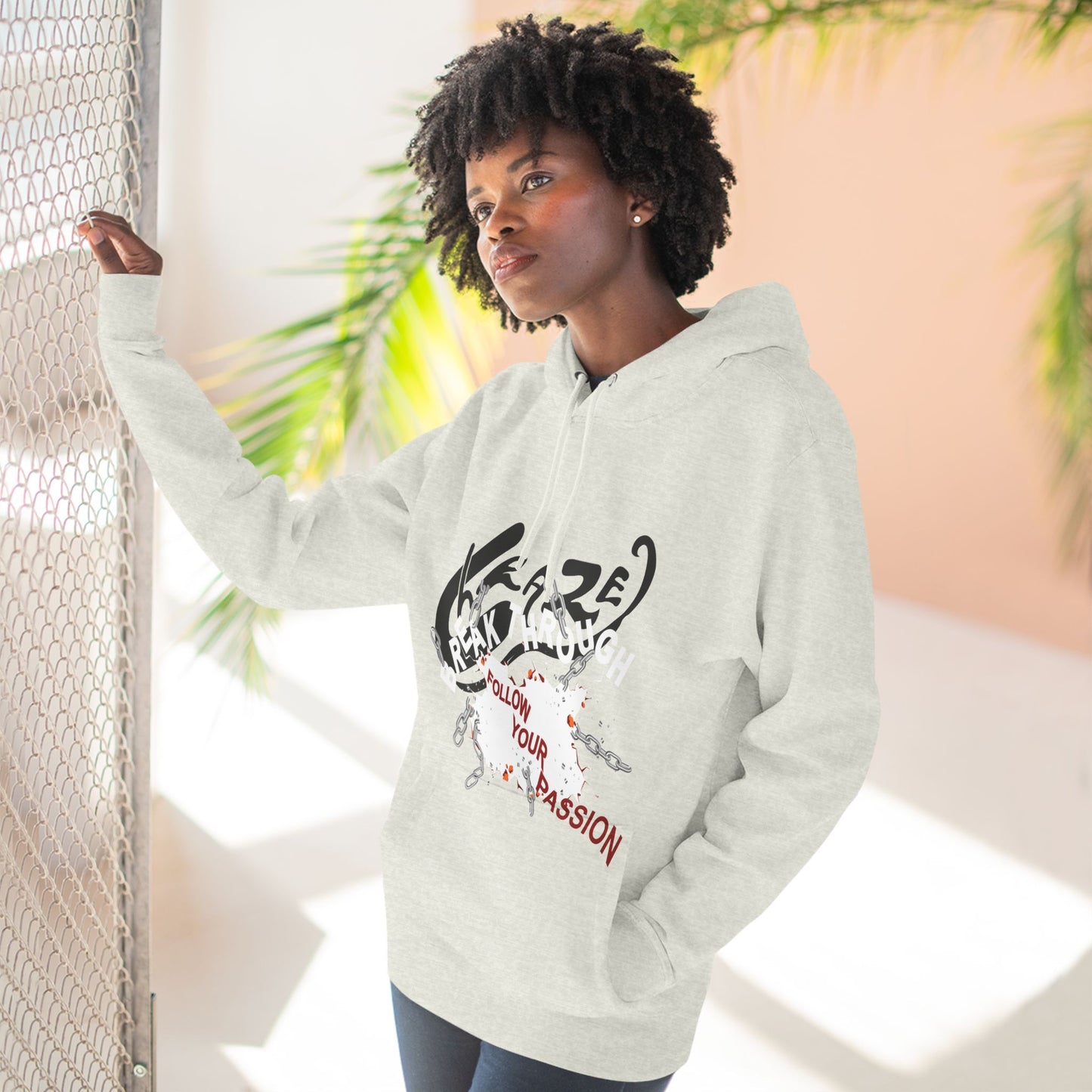 Break Though Unisex Premium Pullover Hoodie