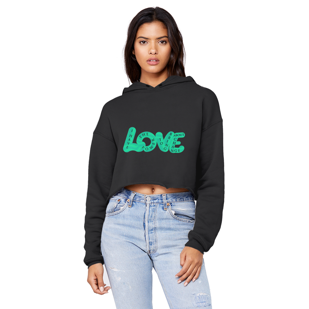 LOVE Cropped Hoodie