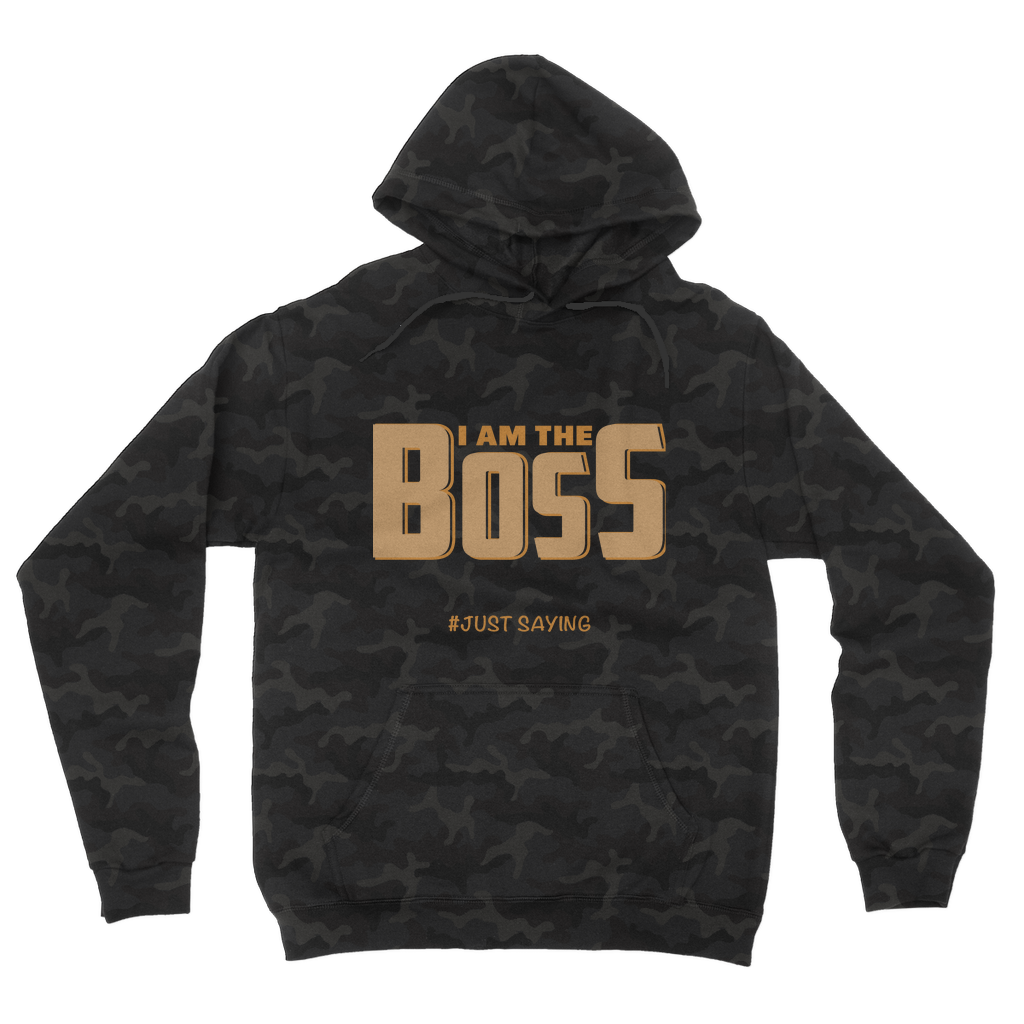 I AM THE BOSS I AM THE BOSS Camouflage Adult Hoodie