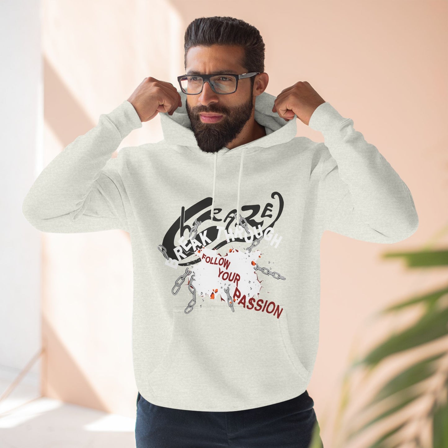 Break Though Unisex Premium Pullover Hoodie