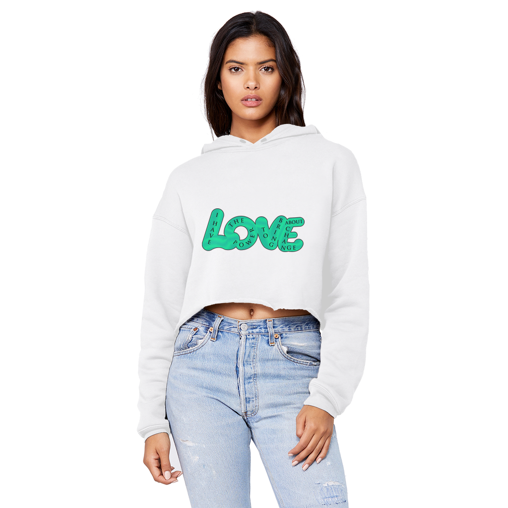 LOVE Cropped Hoodie