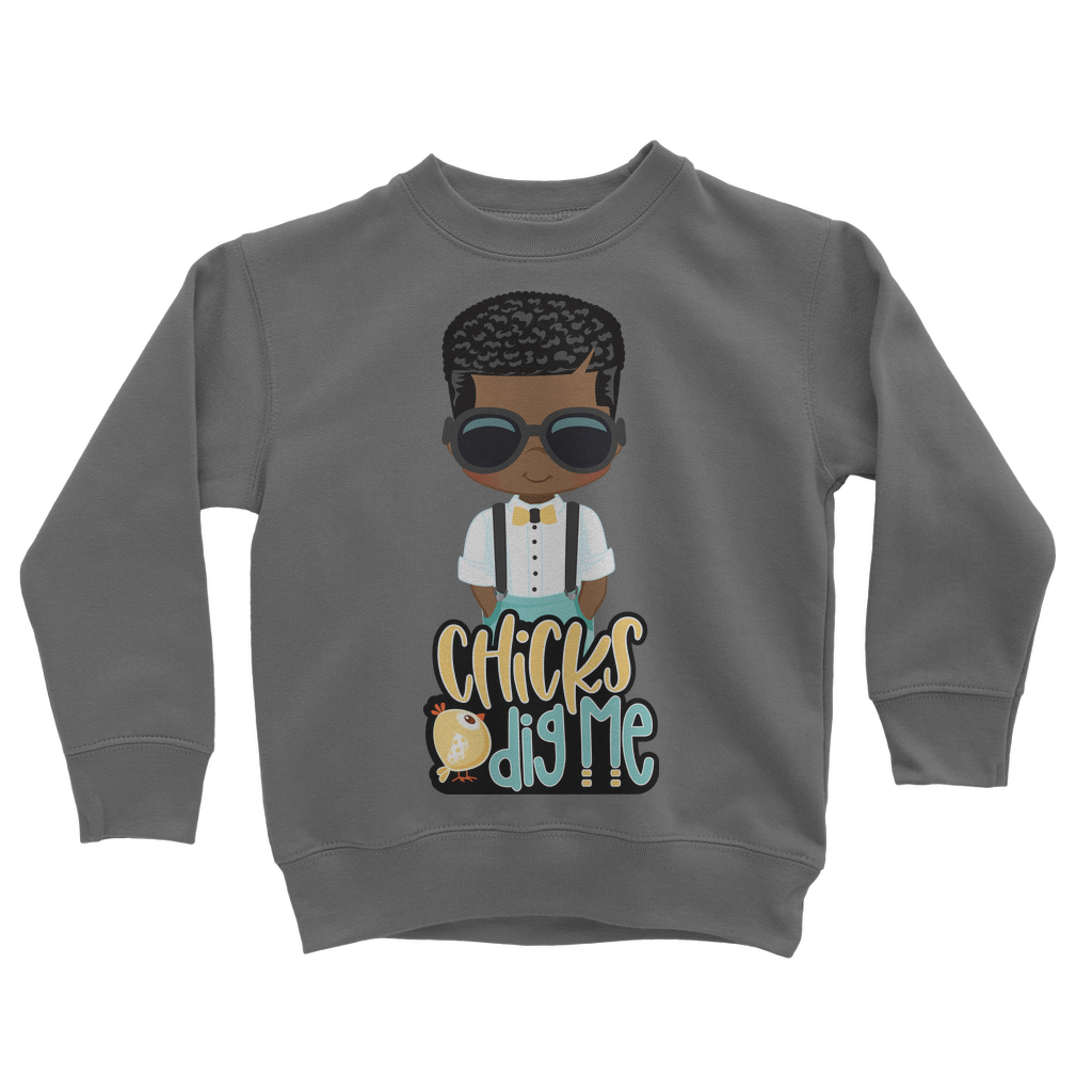 Chicks Dig Me Chicks Dig Me Kids Sweatshirt