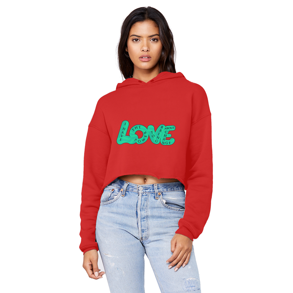 LOVE Cropped Hoodie