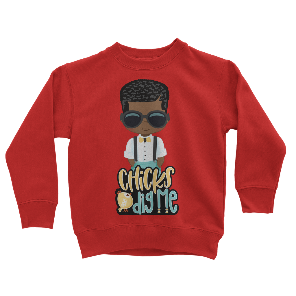 Chicks Dig Me Chicks Dig Me Kids Sweatshirt