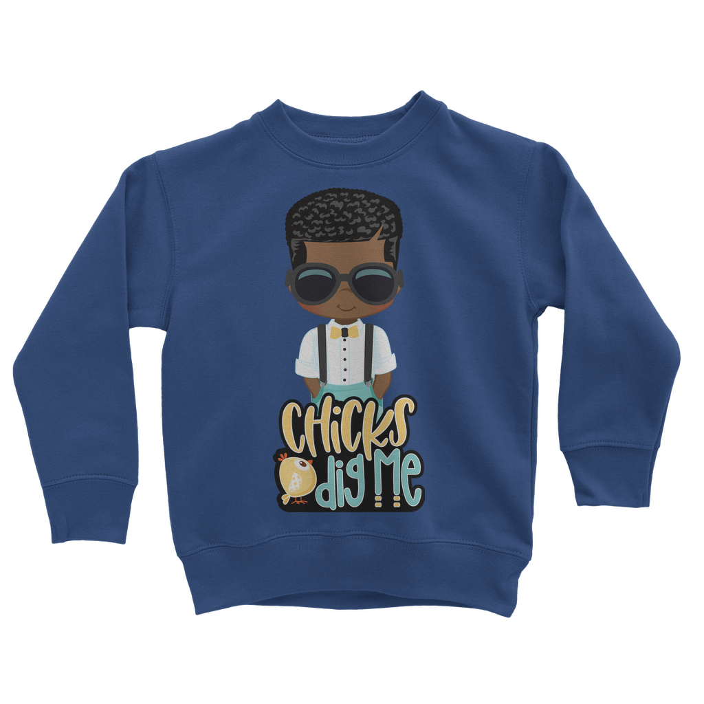 Chicks Dig Me Chicks Dig Me Kids Sweatshirt