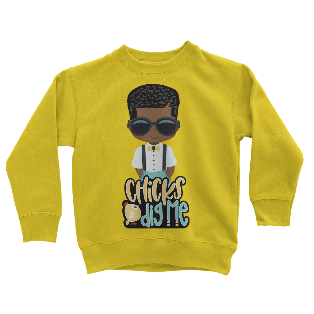 Chicks Dig Me Chicks Dig Me Kids Sweatshirt