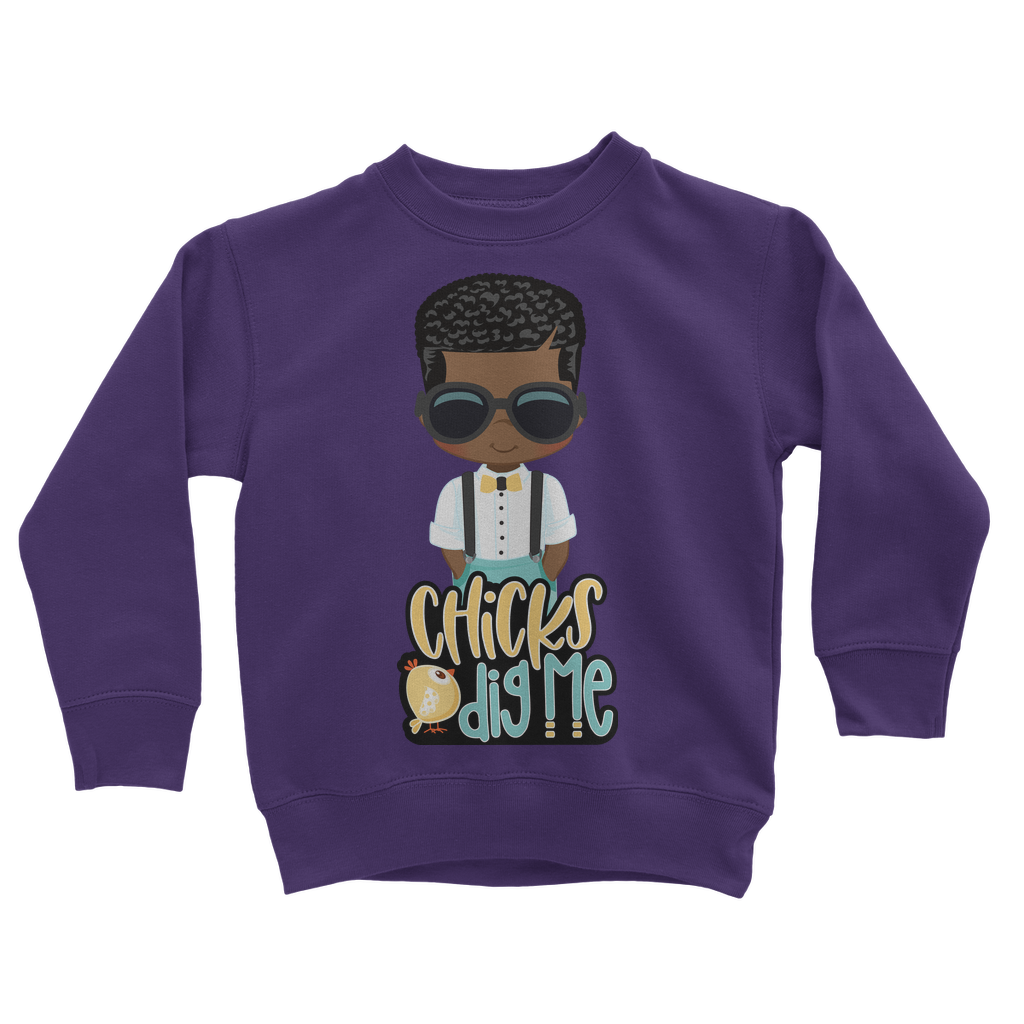 Chicks Dig Me Chicks Dig Me Kids Sweatshirt
