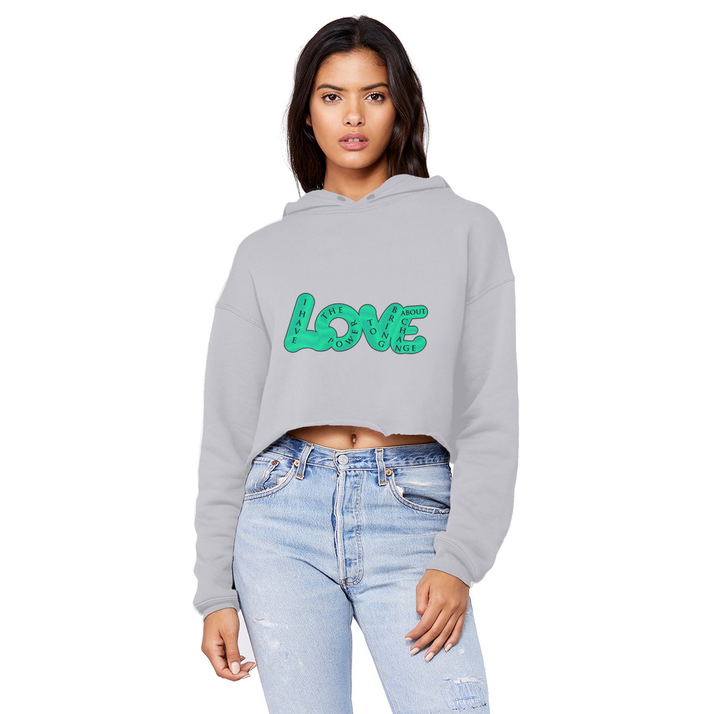 LOVE Cropped Hoodie