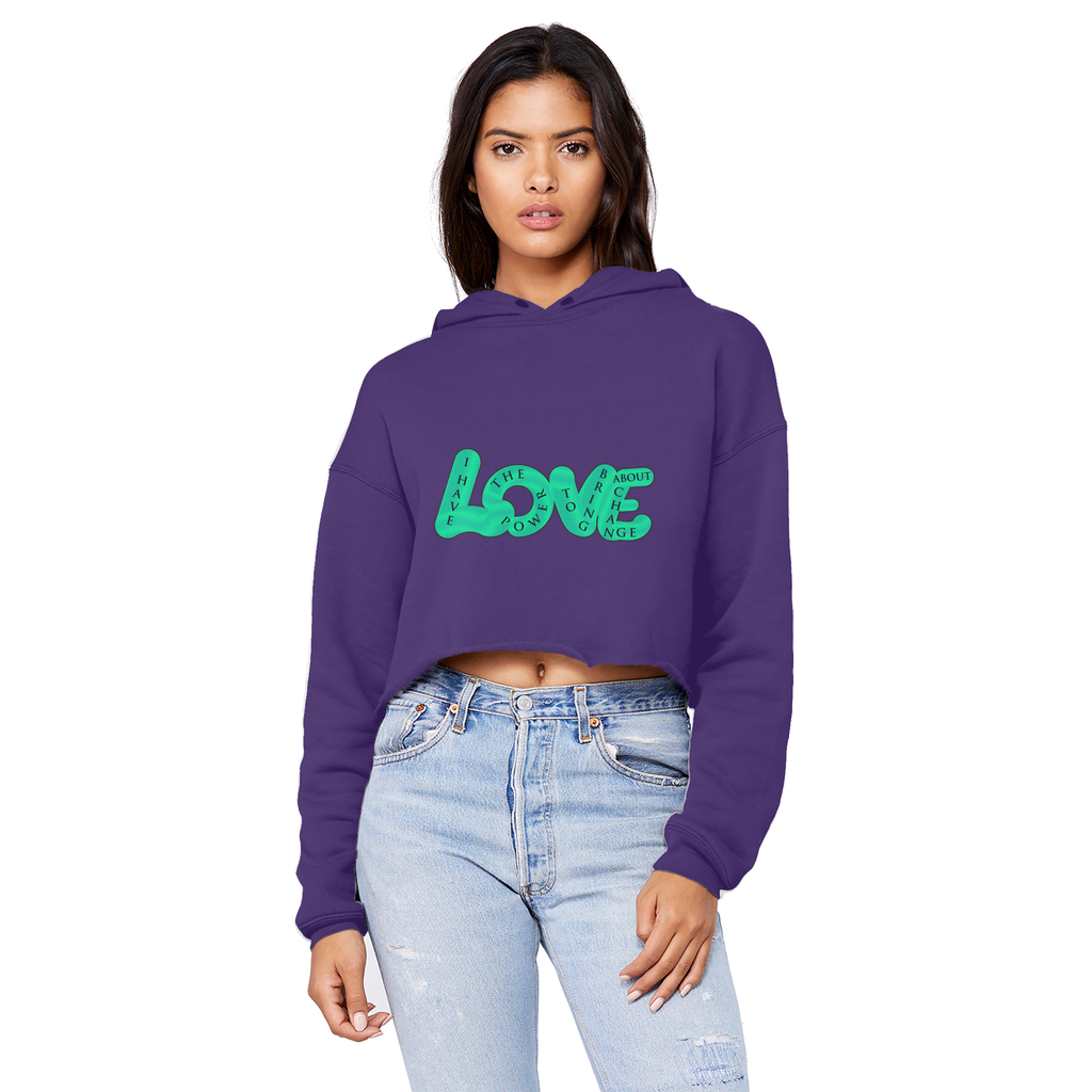 LOVE Cropped Hoodie
