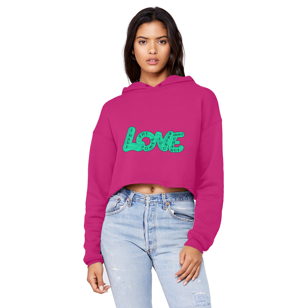 LOVE Cropped Hoodie