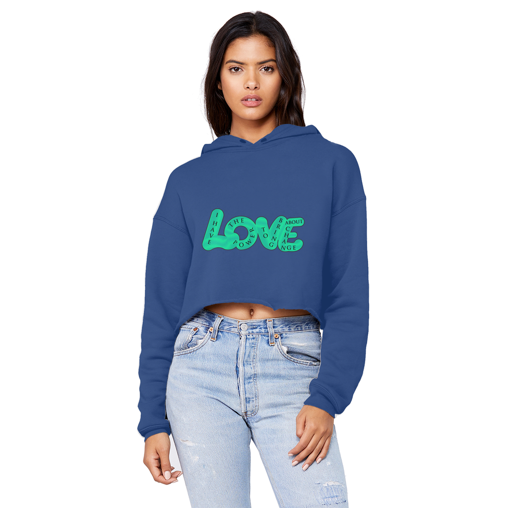 LOVE Cropped Hoodie