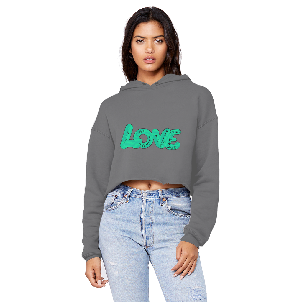 LOVE Cropped Hoodie