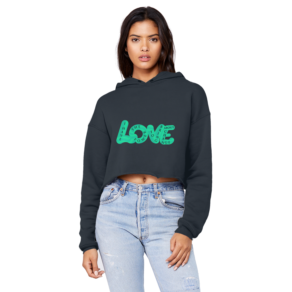 LOVE Cropped Hoodie