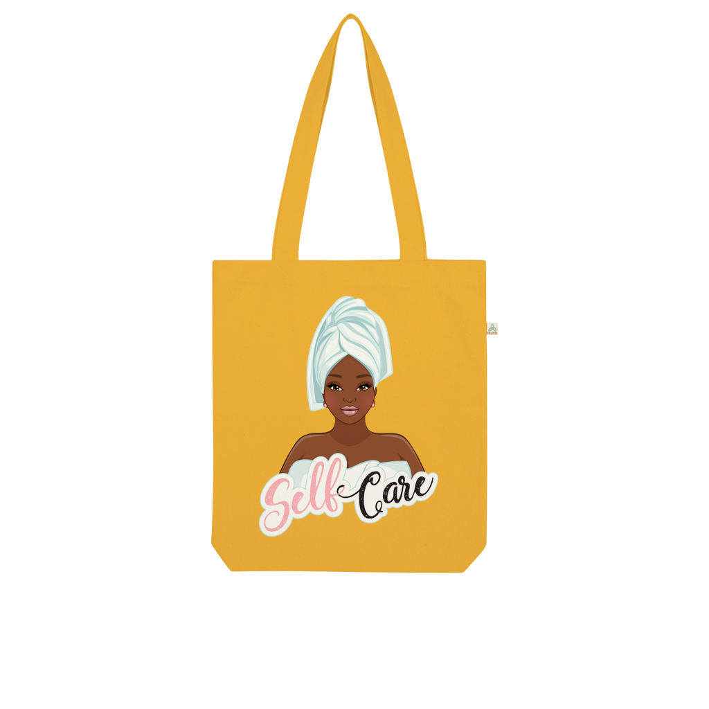 Self Care Pamper Yourself Organic Tote Bag