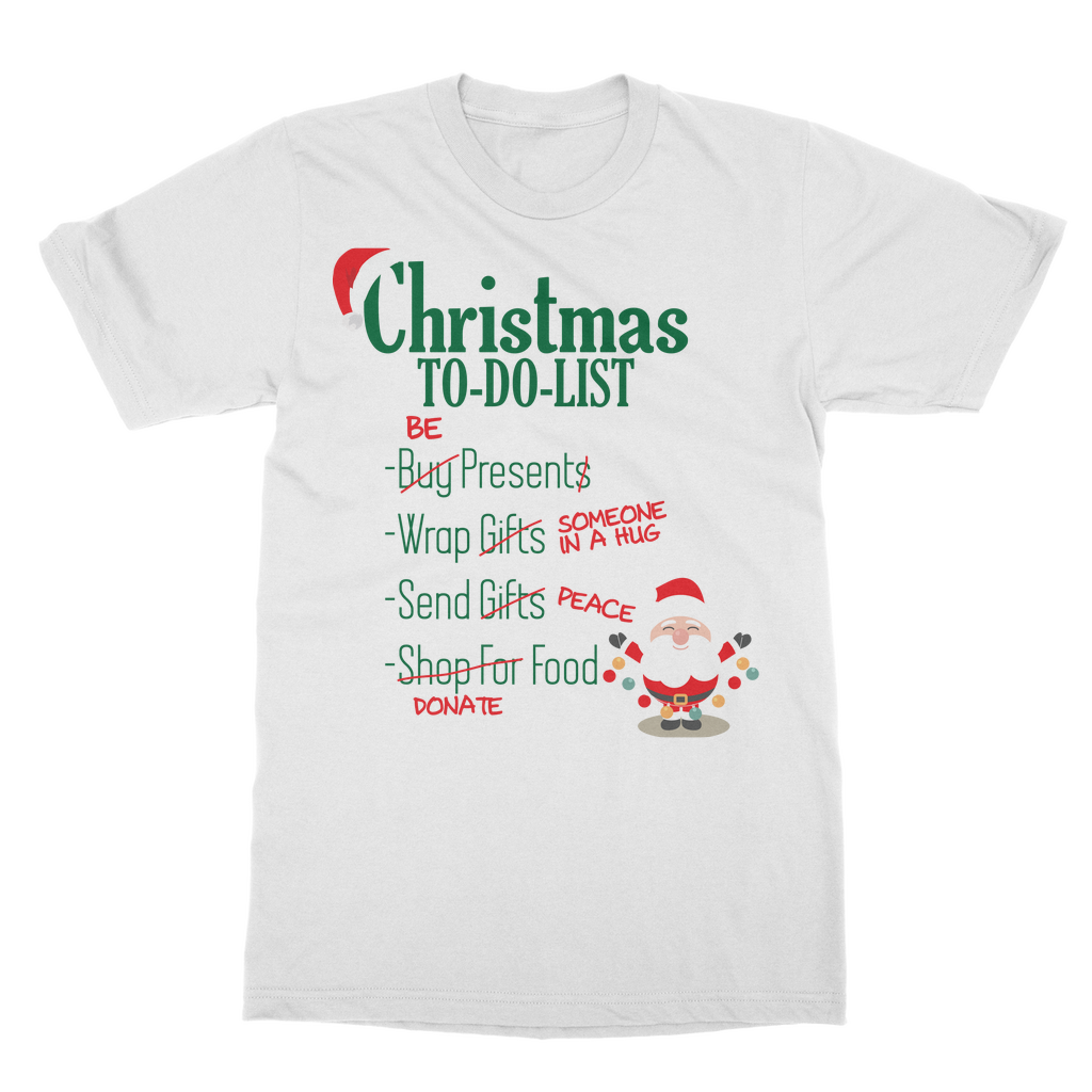 Christmas To Do List Classic Unisex T-Shirt