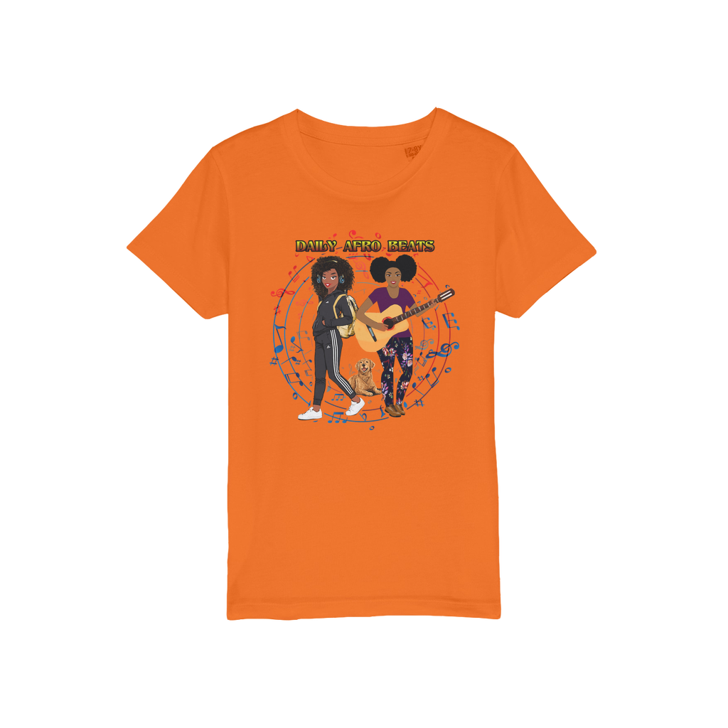 Daily Afro Beats Kids Organic T-Shirt
