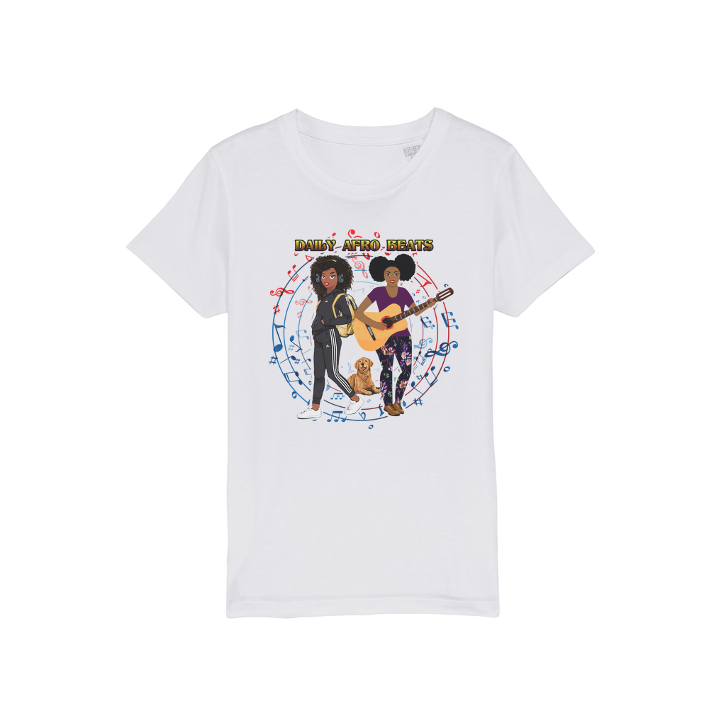 Daily Afro Beats Kids Organic T-Shirt