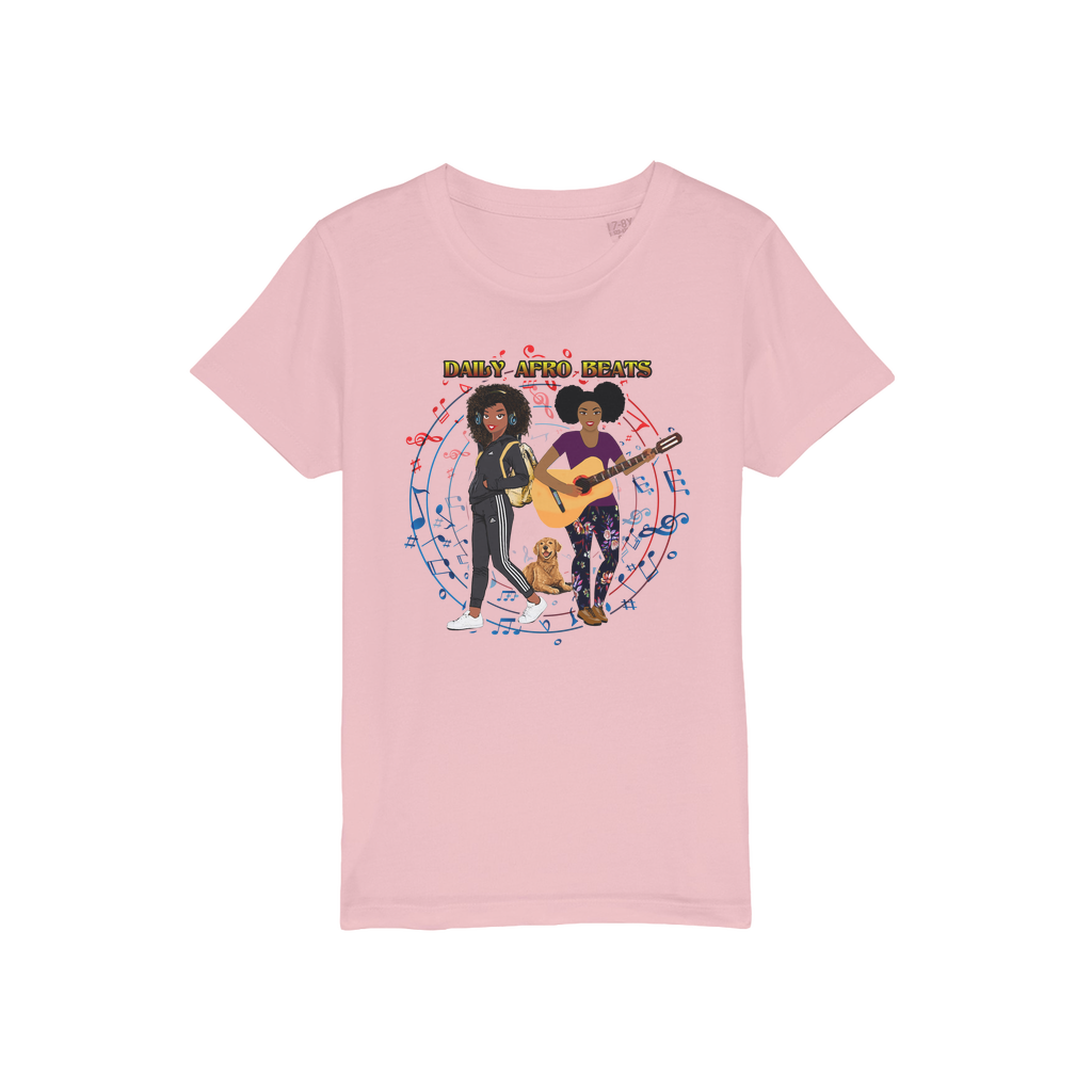 Daily Afro Beats Kids Organic T-Shirt