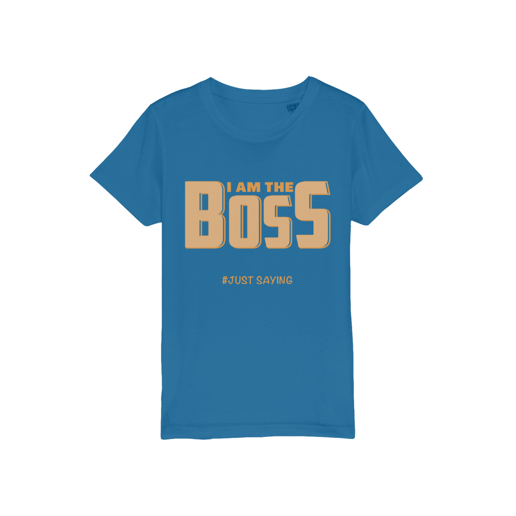 I AM THE BOSS Kids Organic Jersey T-Shirt