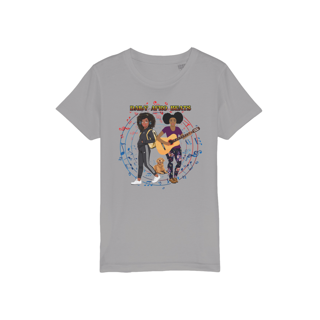 Daily Afro Beats Kids Organic T-Shirt