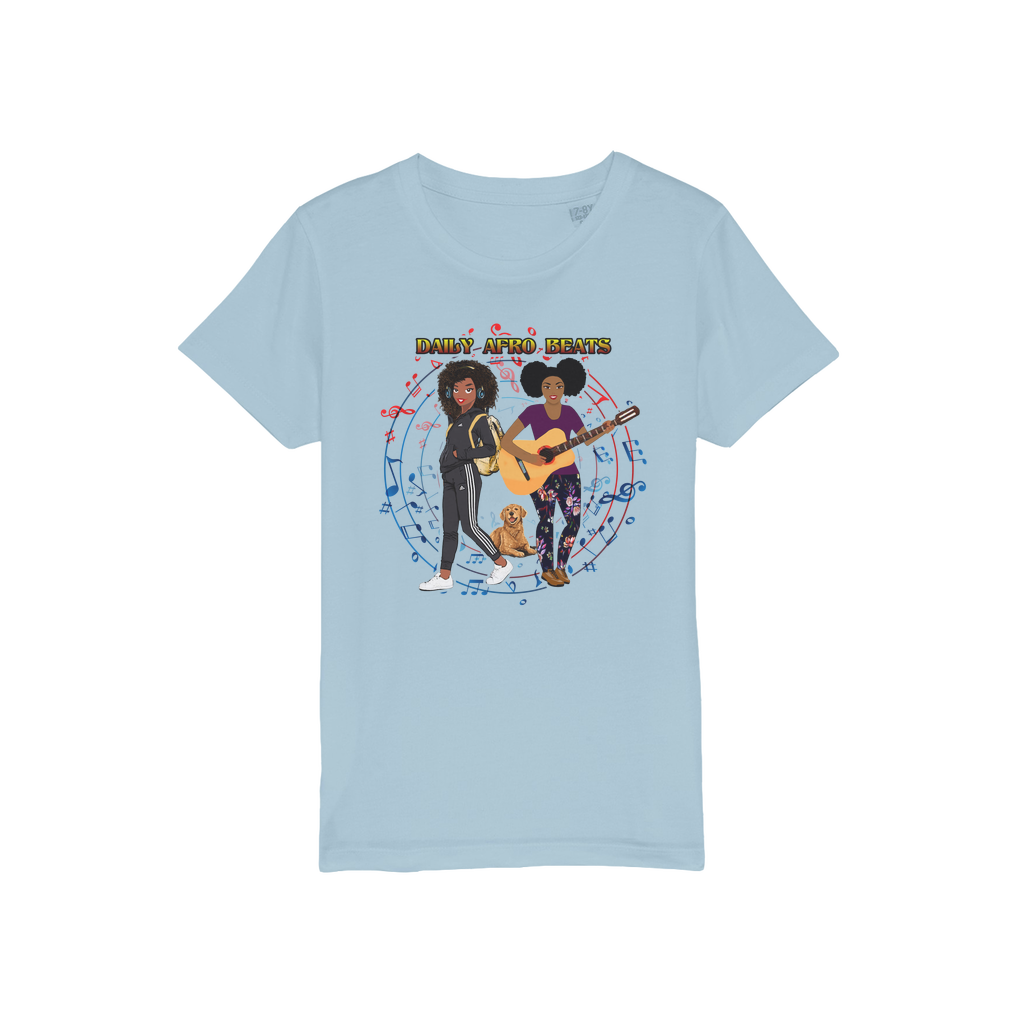 Daily Afro Beats Kids Organic T-Shirt
