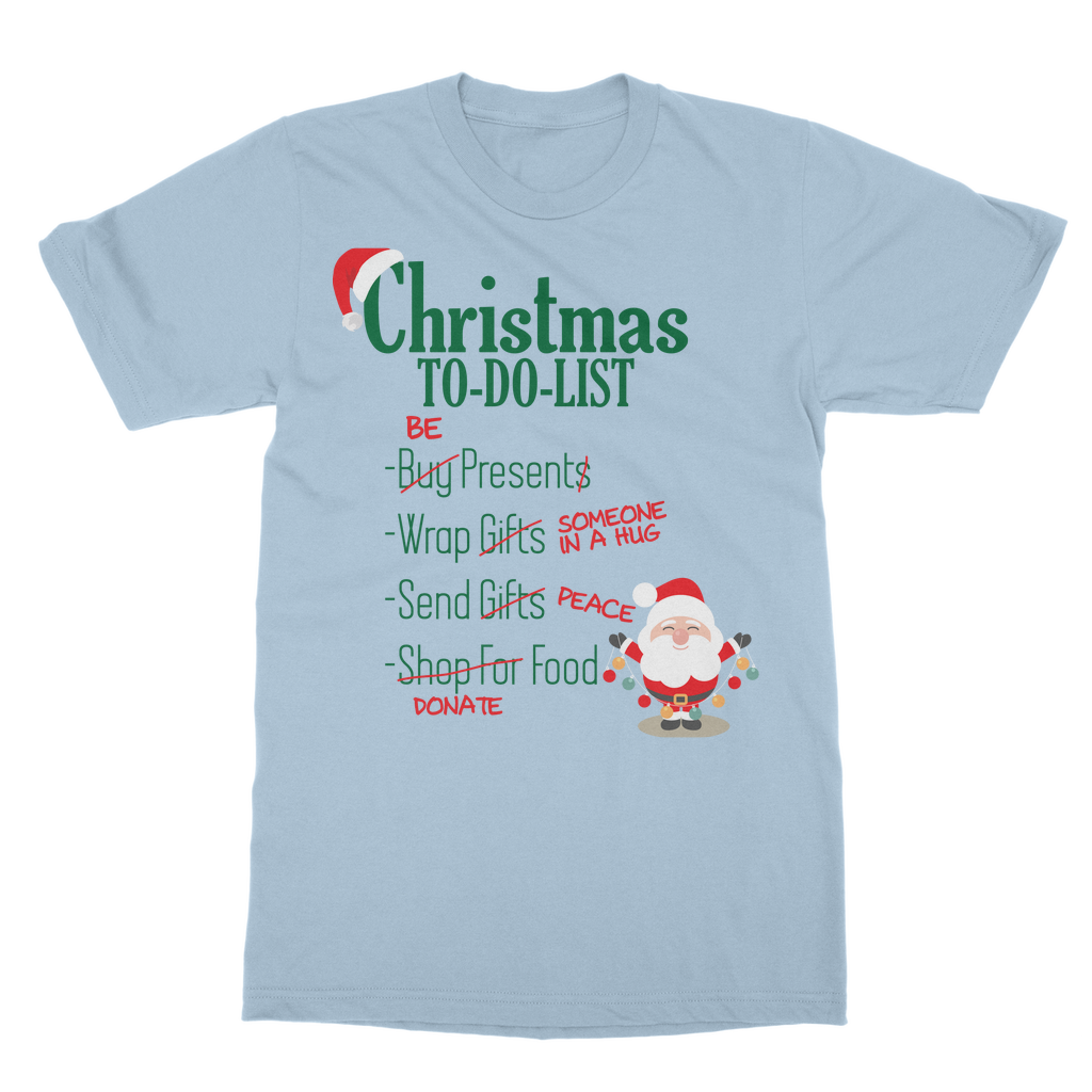 Christmas To Do List Classic Unisex T-Shirt