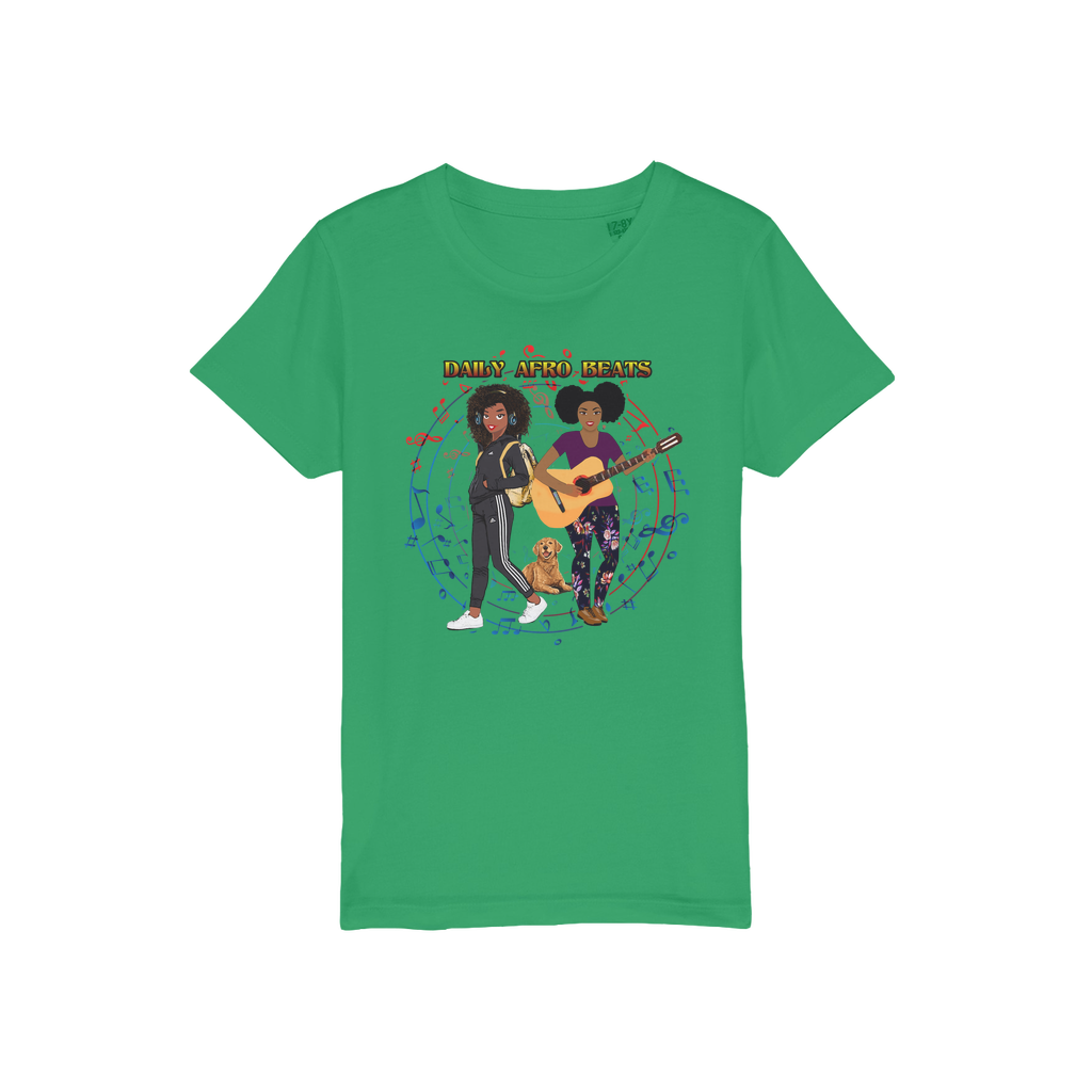 Daily Afro Beats Kids Organic T-Shirt