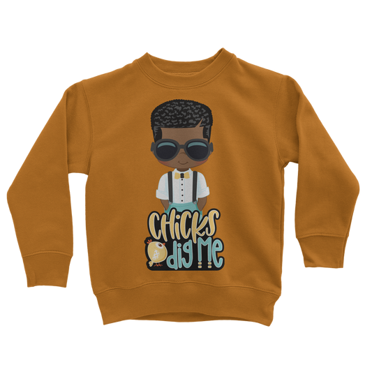 Chicks Dig Me Chicks Dig Me Kids Sweatshirt
