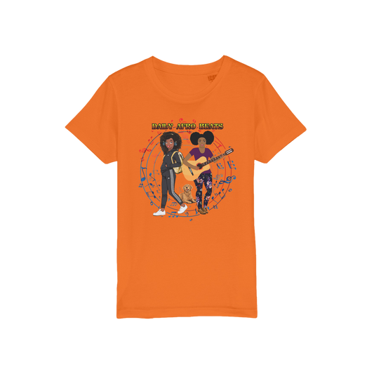Daily Afro Beats Kids Organic T-Shirt