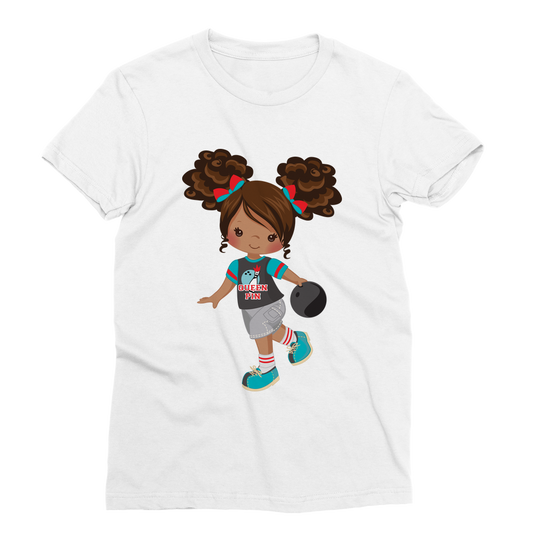 Little Bowling Queen Ladies T-Shirt