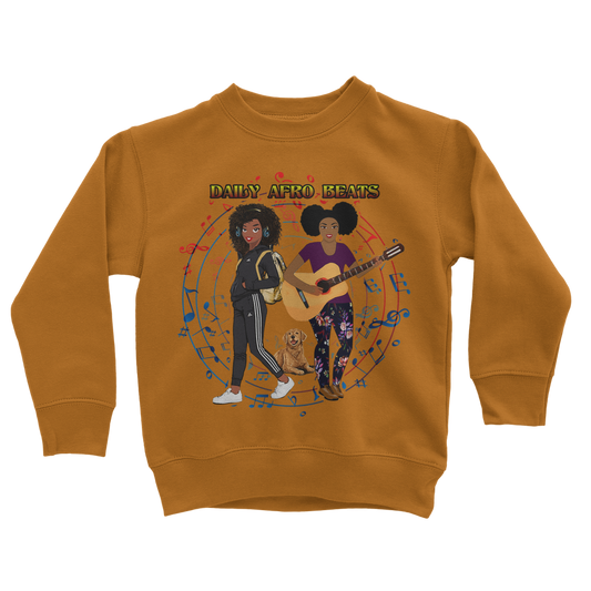 Daily Afro Beats  Kids Sweatshirt