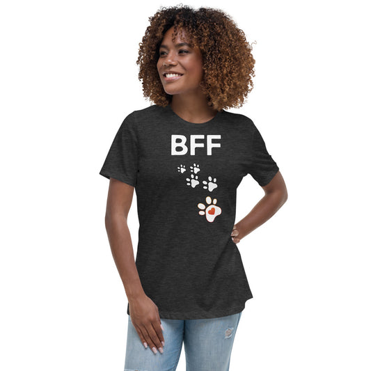 BFF Paw Print Ladies T-Shirt